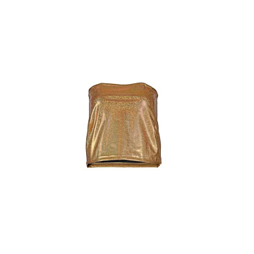 Gold Strapless Top