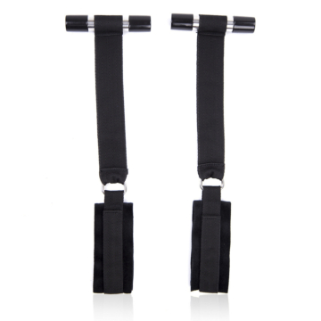 Hanging Door Cuffs for Restraint Bondage Play – Black