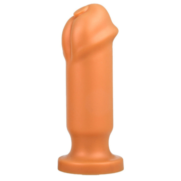 Horse Dick Butt Plug Dildo Gold L