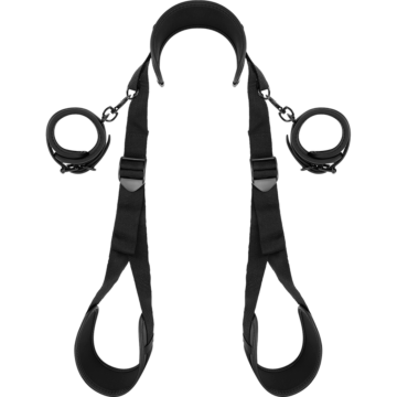 FETISH SUBMISSIVE Leather Open Leg Set