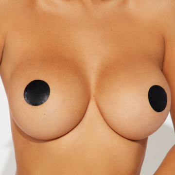Just The Spot Nipple Pasties - Stickers Black