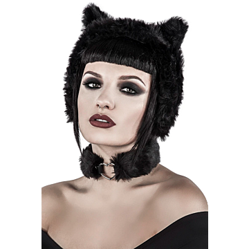 Le Chat Noir Ear Muffs in Black