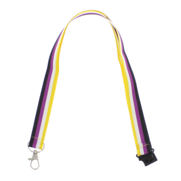 Unisex Yellow Lanyard with Keyhook