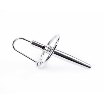 Kiotos Silver Stainless Steel Penisplug with Glansring