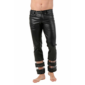 Stylish Black Polyester Trouser by Soiemio