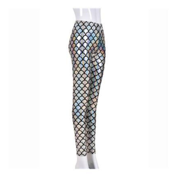 Silver scale leggings