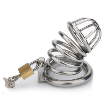 Locking Chastity Cage for Men – Fetish Restraint Gear