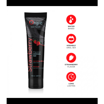 Orgie Lube Tube Strawberry 100ml