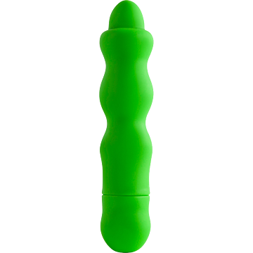Frenzy Silicone Vibrator - 10 Dynamic Rhythms (Green)