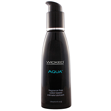Intense Pleasure with Wicked Aqua Lubricant