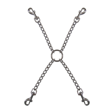 Kiotos Bondage-Chain Cross with Carabiners
