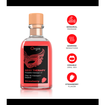Orgie Sexy Therapy Lips Massage Set Strawberry