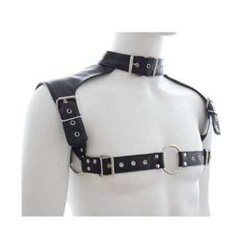 Kinksters Black Vegan Leather Harness