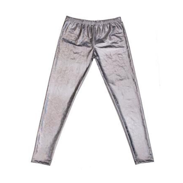 Mens Silver Shiny Leggings