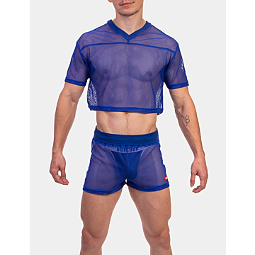 Barcode Berlin Ferry Blue Mesh T-Shirt