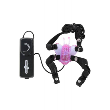 Seven Creations Butterfly Stimulator - Black ABS/PVC