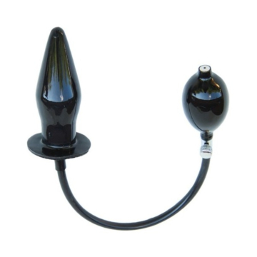 Black M Inflatable Butt Plug - Mister B