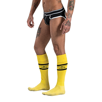 Mister B URBAN Football Socks with Pocket Yellow 42-46