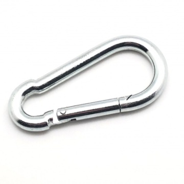 Silver Metal Carabiner - 79x8 mm