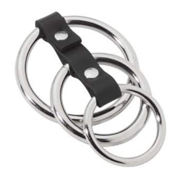 Kinksters Cock 3 Metal Rings - Black
