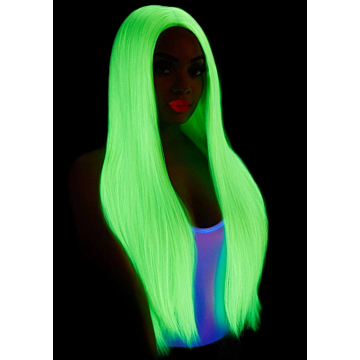 Leg Avenue Neon Green Long Wig