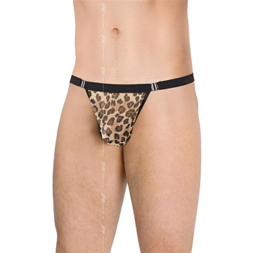SoftLine Mens Thong - Leopard - Orange