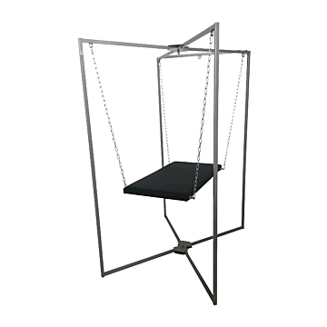 Kinksters Black Metal & Leather Bench