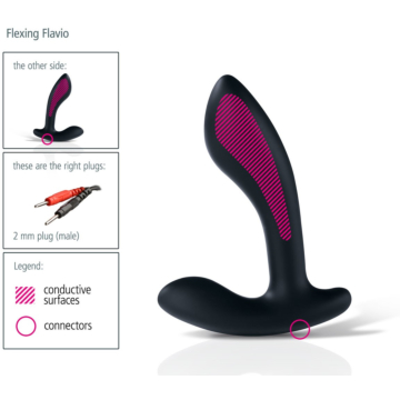 Mystim Flexing Flavio - Black Silicone