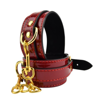 Red Ankle Cuffs by Bound to Please