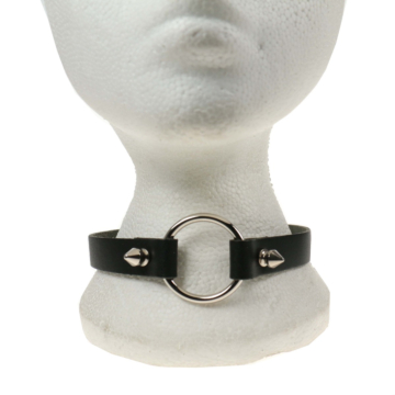 Bullet69 Leather Choker with Spike