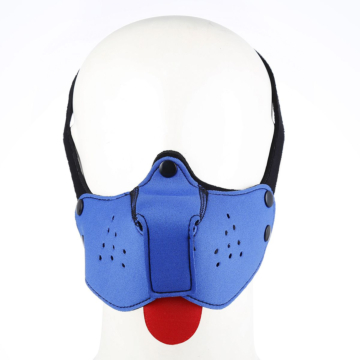 Neoprene Puppy Dog Blue Mouth Mask

