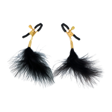 Virgite Nipple Clamps With Feathers