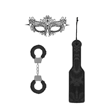 Σετ Bondage για Αρχάριους - Ouch! Introductory Bondage Kit #3 Μαύρο