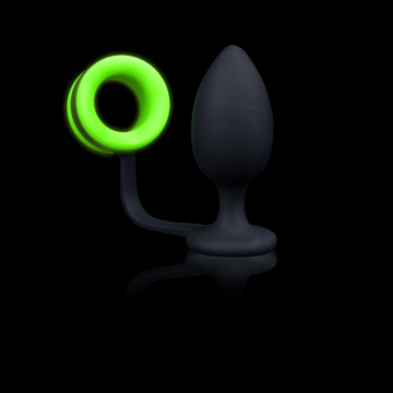 Glow in the Dark Butt Plug with Cock Ring