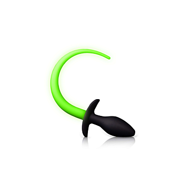 Glow-in-the-Dark Puppy Tail Plug