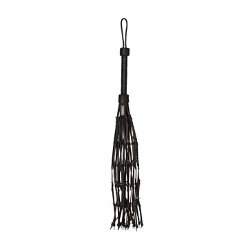 Leather Saddle With Barbed Wire Flogger - Whip