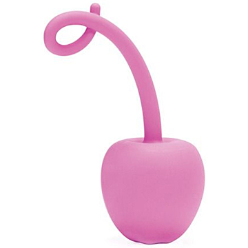 Cherry Silicone Vaginal Ball - Pink
