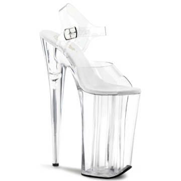 Pleaser skyscraper high heels ankle strap sandal 25.5cm clear Beyond-008-39