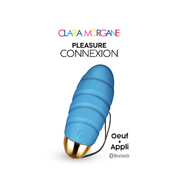 Clara Morgane Vibrating Egg - Blue Silicone
