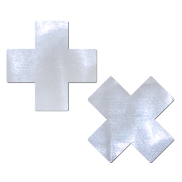 White Cross Nipple Pasties by Pastease