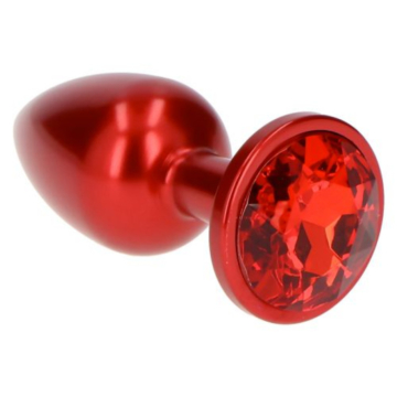 Jeweled Red Butt Plug - Toyz4lovers