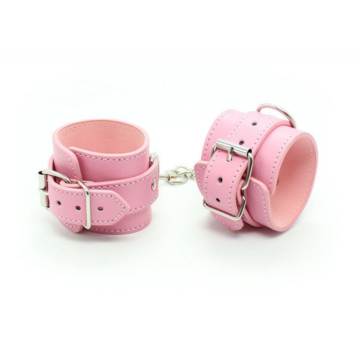 Toyz4lovers Cuffs Belt - Pink Leather