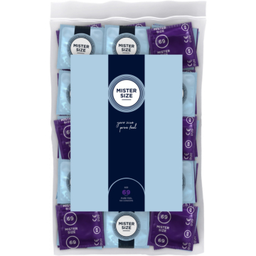 PRESERVATIVOS MISTER SIZE PURE FEEL EXTRA FINO 69MM 1pcs
