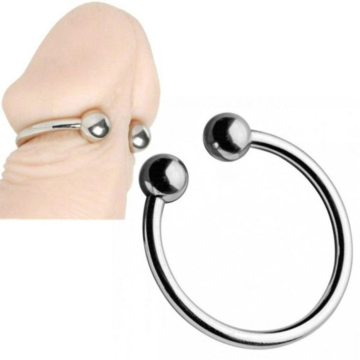 Pressure Point Beaded Glans Ring Stainless Steel 4.5cm