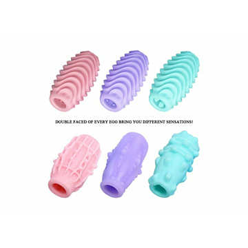 Pretty Love Masturbator Cupid-X Egg 1pcs Smooth Stripes Purple