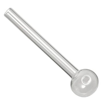 Glass Oil Pipe 10 cm For Smoking
