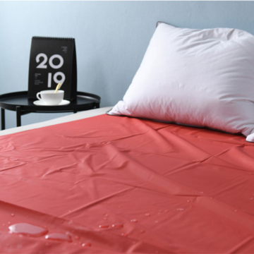 PVC Waterproof Bed Sheet Red L