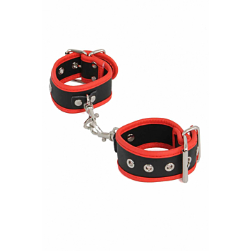Soiemio Black-Red Leatherlook Handcuffs