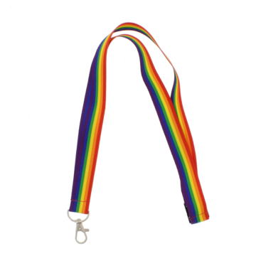 Multi Color Rainbow Lanyard with Keyhook