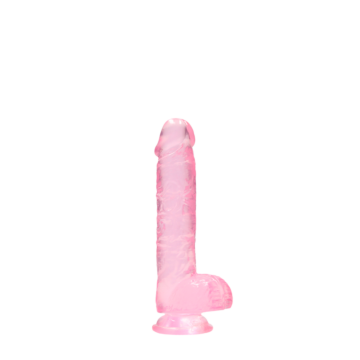 Realrock Realistic Dildo with Balls -15 cm Pink